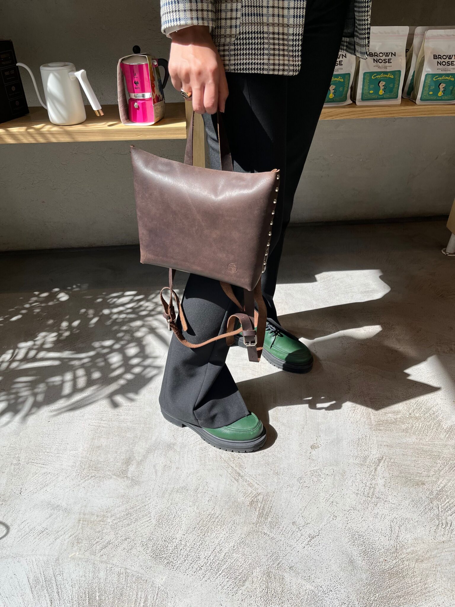 leather backpack for women