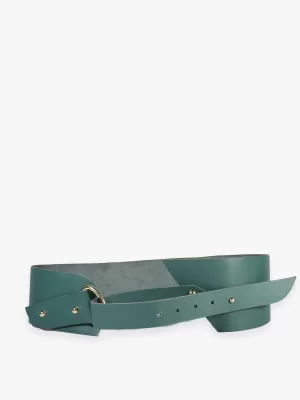 Wide Genuine Leather Belt